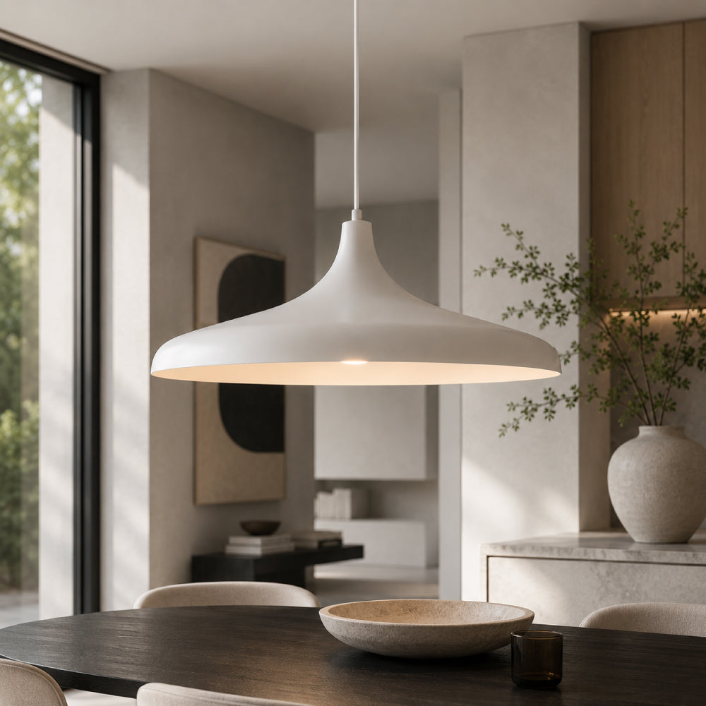 Arkitektonisk Pendel Lampe i Jern - Organisk Silhuet med Blødt Ambient Lys 1