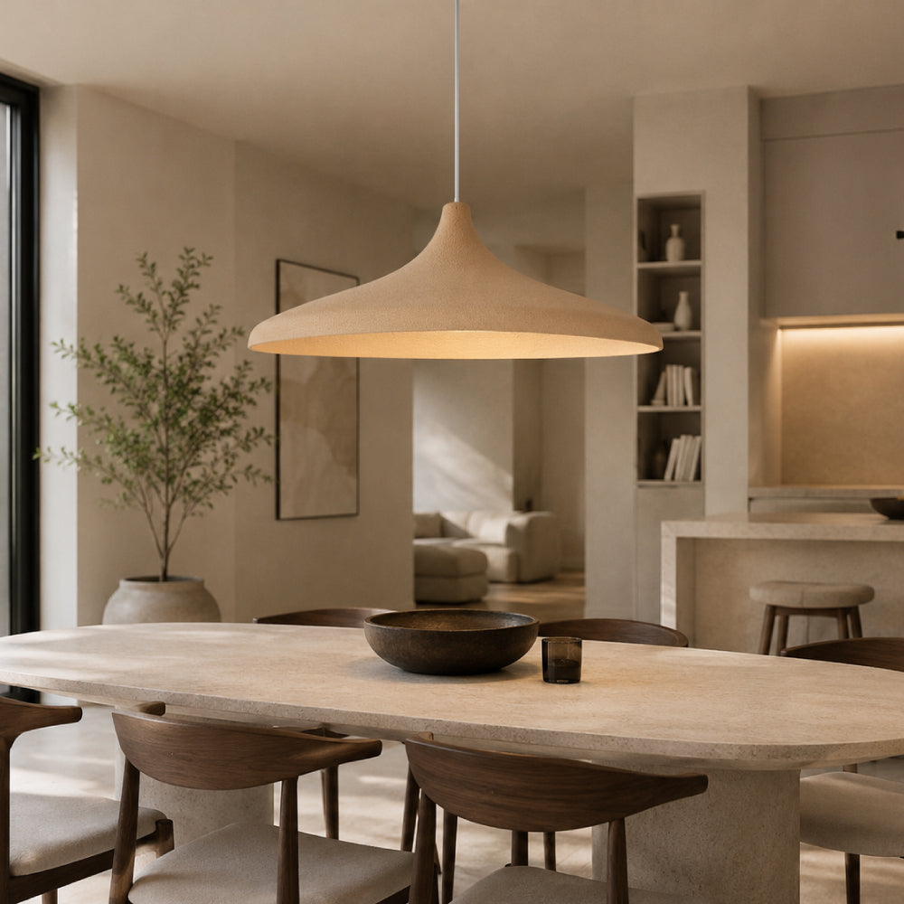 Arkitektonisk Pendel Lampe i Jern - Organisk Silhuet med Blødt Ambient Lys 2