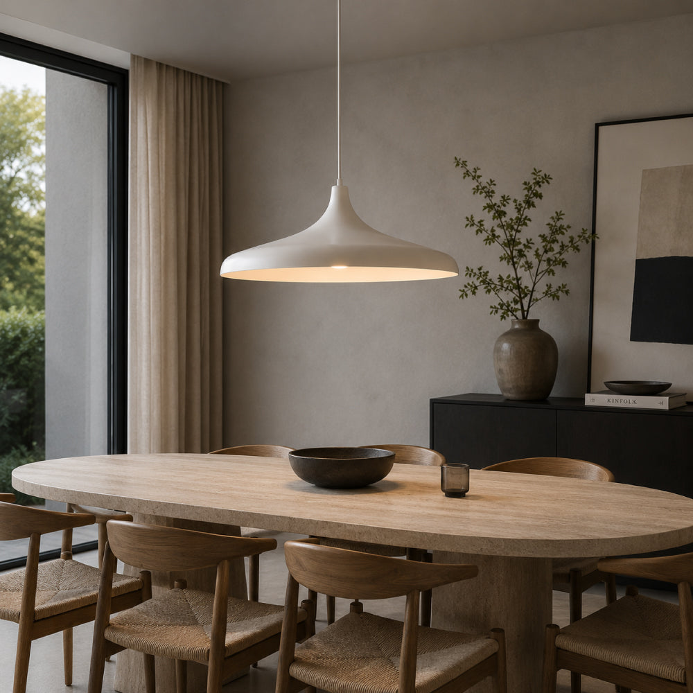 Arkitektonisk Pendel Lampe i Jern - Organisk Silhuet med Blødt Ambient Lys 6