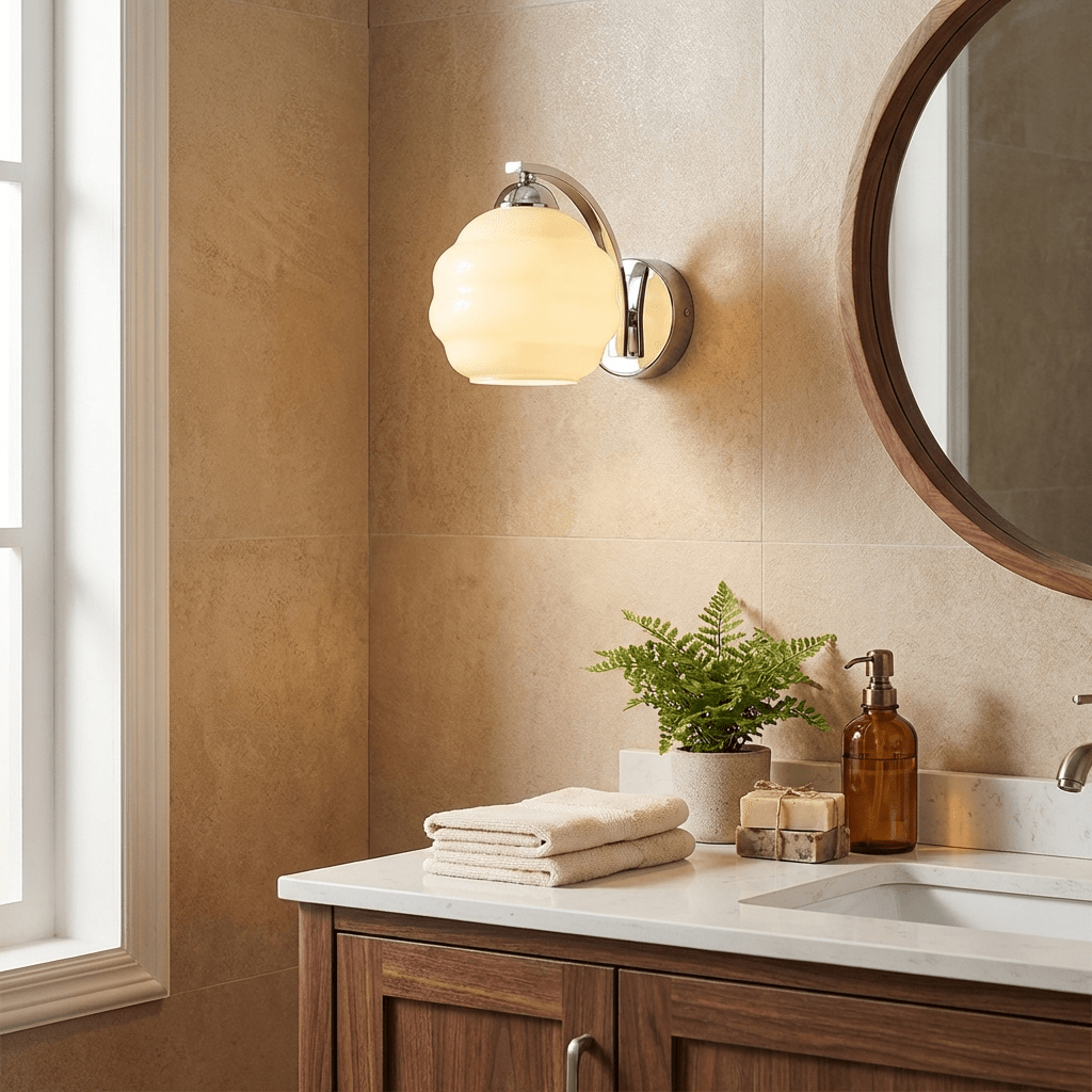 Art Deco Væglampe i Vintage Stil – Dekorative Detaljer til Stemningsfuld Belysning 4