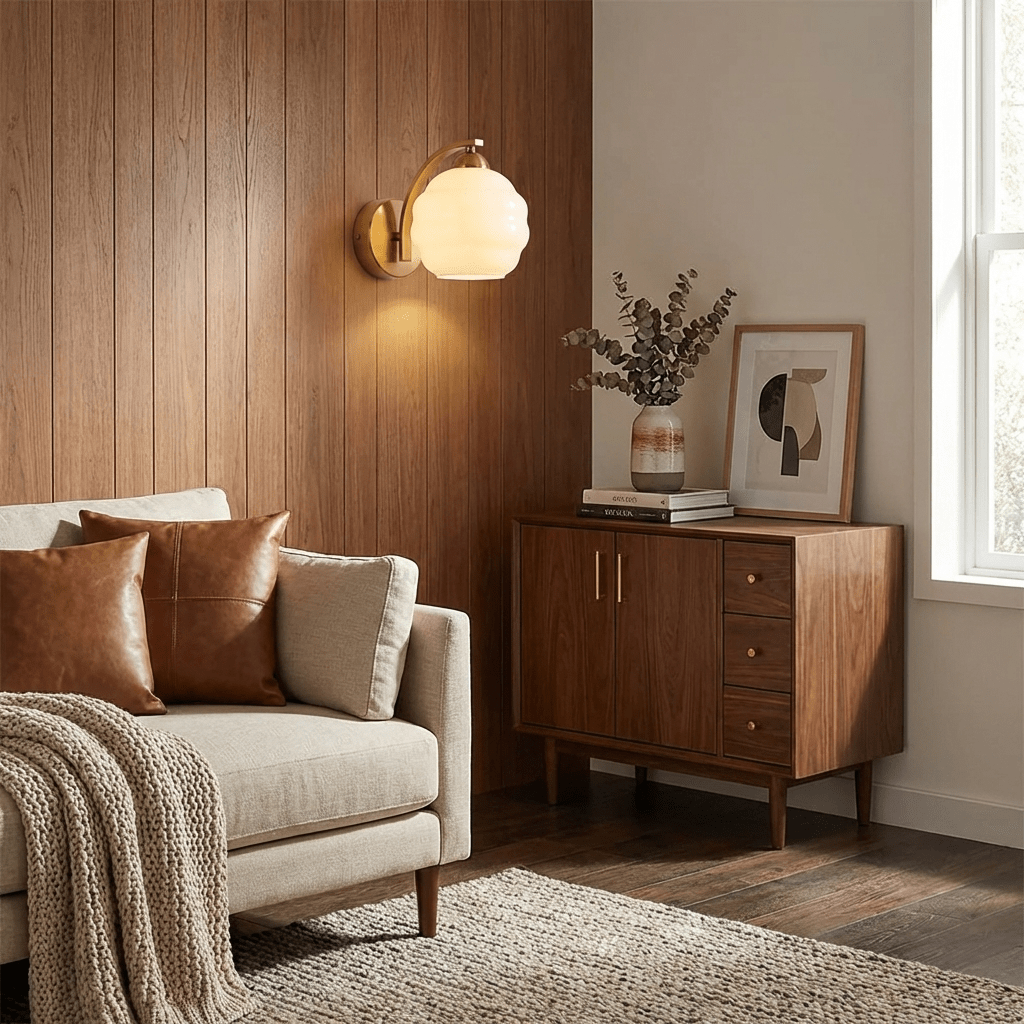 Art Deco Væglampe i Vintage Stil – Dekorative Detaljer til Stemningsfuld Belysning 6