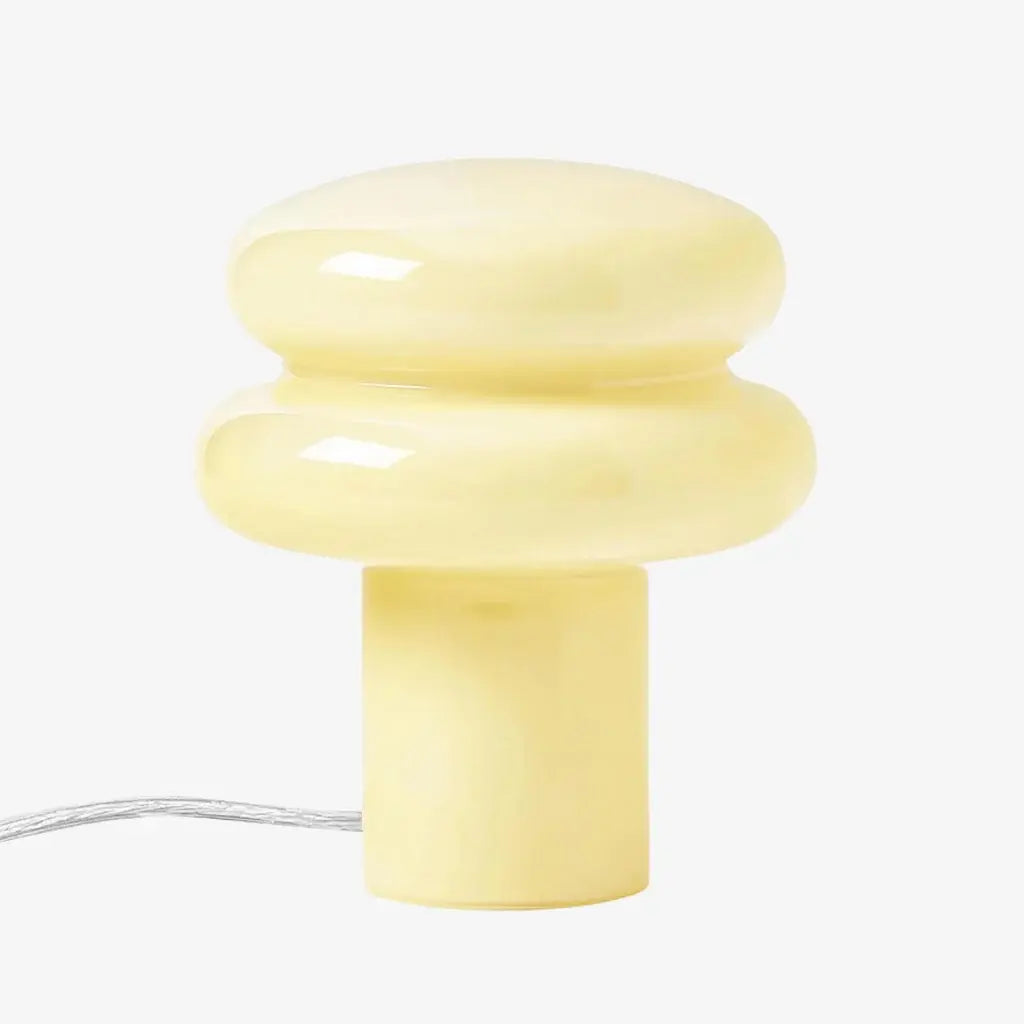 Bauhaus Bordlampe i Opalglas - Svampeform med Blødt Diffust Lys 14