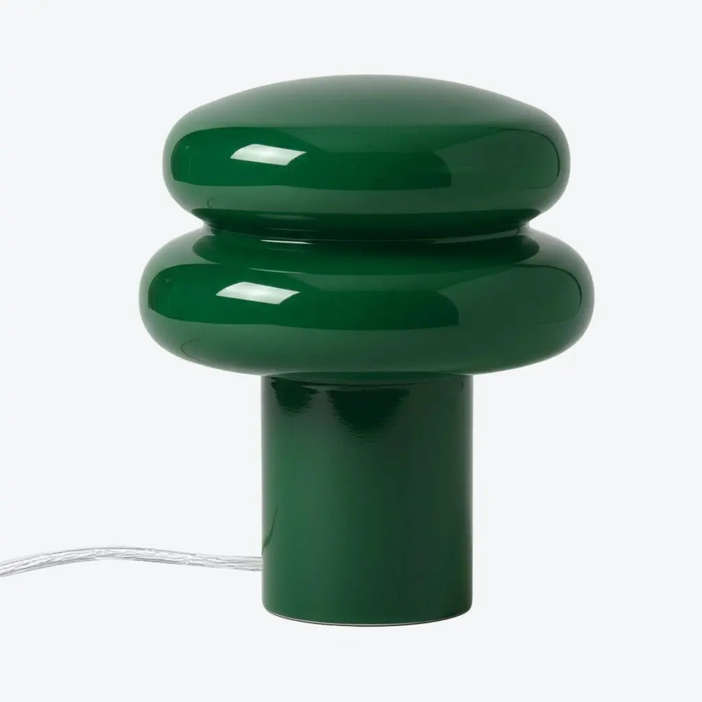 Bauhaus Bordlampe i Opalglas - Svampeform med Blødt Diffust Lys 15