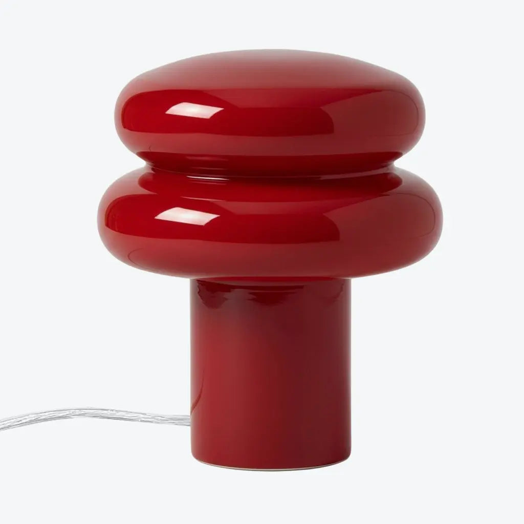 Bauhaus Bordlampe i Opalglas - Svampeform med Blødt Diffust Lys 16