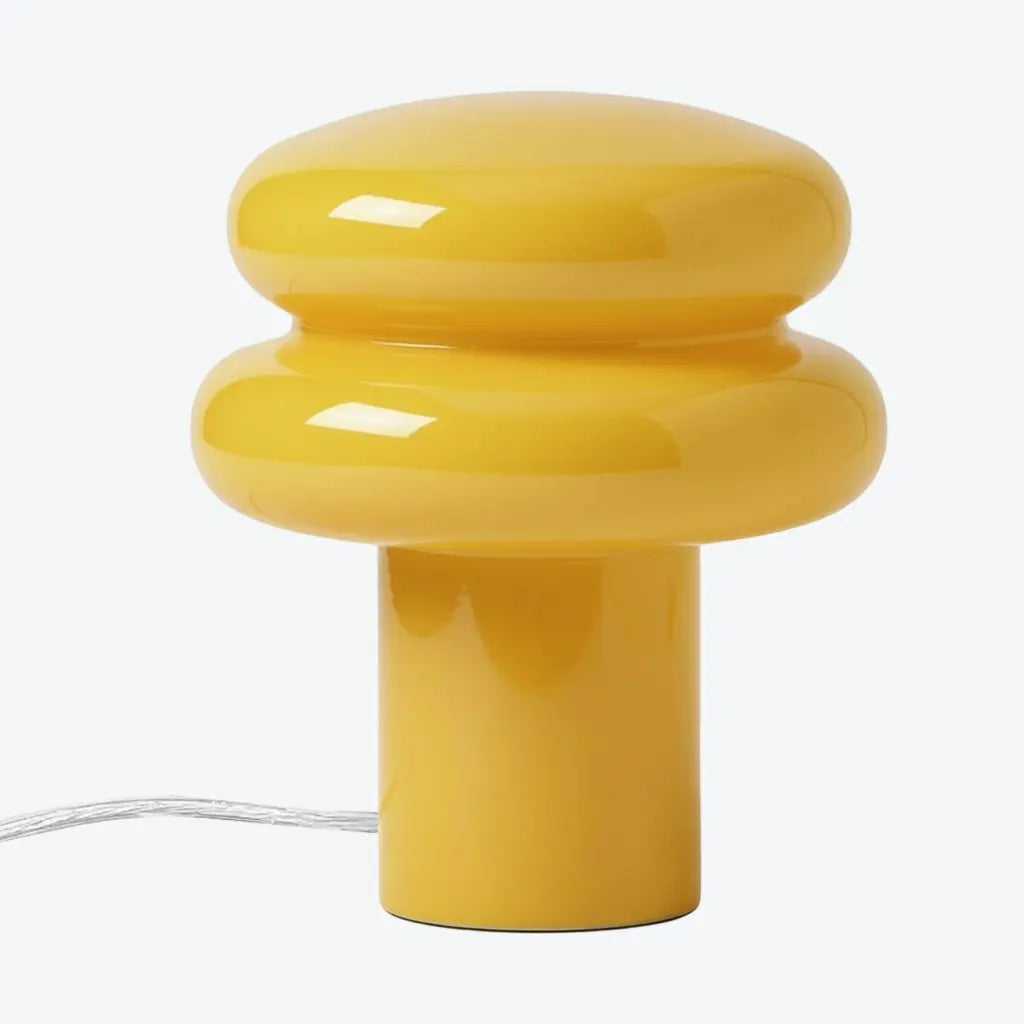 Bauhaus Bordlampe i Opalglas - Svampeform med Blødt Diffust Lys 17
