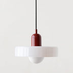 Bauhaus Hængelampe – Farvet Glas med Elegant Design 0