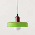 Bauhaus Hængelampe – Farvet Glas med Elegant Design 11