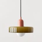 Bauhaus Hængelampe – Farvet Glas med Elegant Design 13