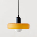 Bauhaus Hængelampe – Farvet Glas med Elegant Design 15