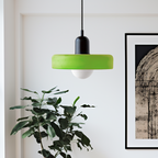 Bauhaus Hængelampe – Farvet Glas med Elegant Design 2