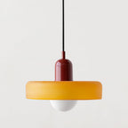 Bauhaus Hængelampe – Farvet Glas med Elegant Design 25