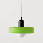 Bauhaus Hængelampe – Farvet Glas med Elegant Design 29