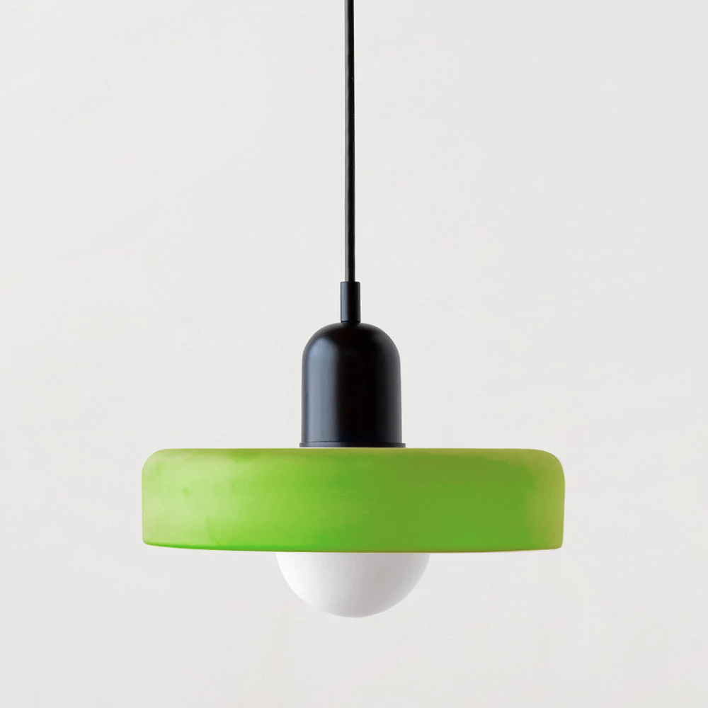Bauhaus Hængelampe – Farvet Glas med Elegant Design 29