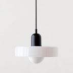 Bauhaus Hængelampe – Farvet Glas med Elegant Design 30