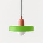 Bauhaus Hængelampe – Farvet Glas med Elegant Design 31