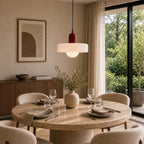 Bauhaus Hængelampe – Farvet Glas med Elegant Design 32