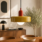 Bauhaus Hængelampe – Farvet Glas med Elegant Design 34