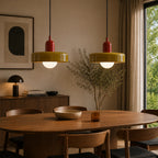 Bauhaus Hængelampe – Farvet Glas med Elegant Design 36