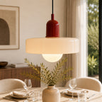 Bauhaus Hængelampe – Farvet Glas med Elegant Design 37