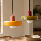 Bauhaus Hængelampe – Farvet Glas med Elegant Design 40