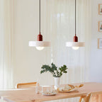 Bauhaus Hængelampe – Farvet Glas med Elegant Design 5