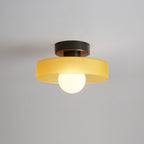 Bauhaus Loftlampe - Rund Glas Skærm 5
