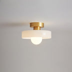 Bauhaus Loftlampe - Rund Glas Skærm 6