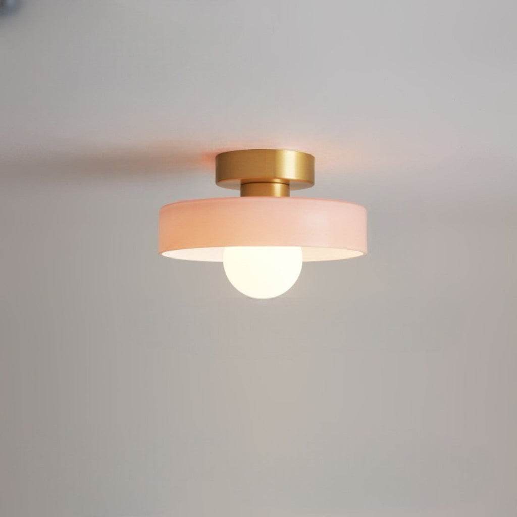 Bauhaus Loftlampe - Rund Glas Skærm 9