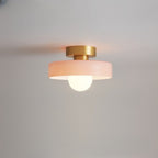 Bauhaus Loftlampe - Rund Glas Skærm 9