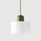 Bauhaus Pendel Lampe i Farvet Glas - Justerbar Højde 10