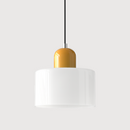Bauhaus Pendel Lampe i Farvet Glas - Justerbar Højde 13
