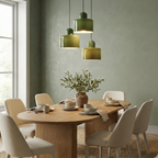 Bauhaus Pendel Lampe i Farvet Glas - Justerbar Højde 3