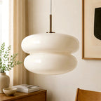 Bauhaus Pendel Lampe i Opalglas – Minimalistisk Design med Diffust Lys 16