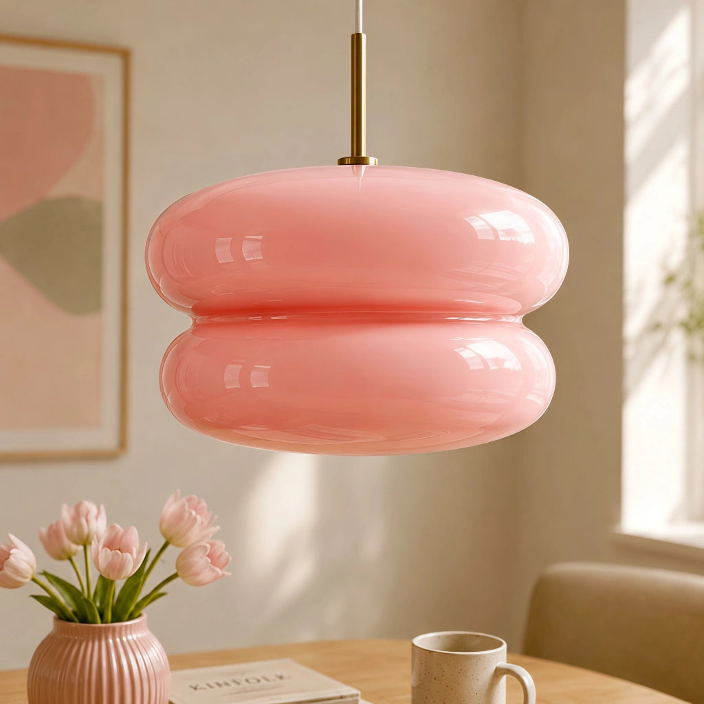 Bauhaus Pendel Lampe i Opalglas – Minimalistisk Design med Diffust Lys 9
