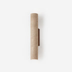Beige Travertin Væglampe - Valnød Fod 7