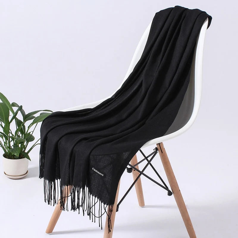 Blødt Vintertørklæde til Kvinder i Elegant Design 7