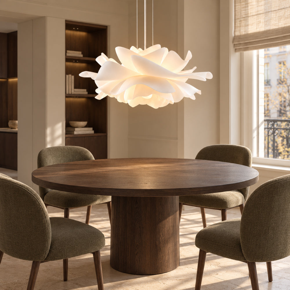 Blomstformet Pendel Lampe – Lotusinspireret Akryldesign til Spisebord og Soveværelse 7