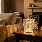 Bordlampe Uden Ledning – Elegant Krystal Design med Indbygget Batteri 0