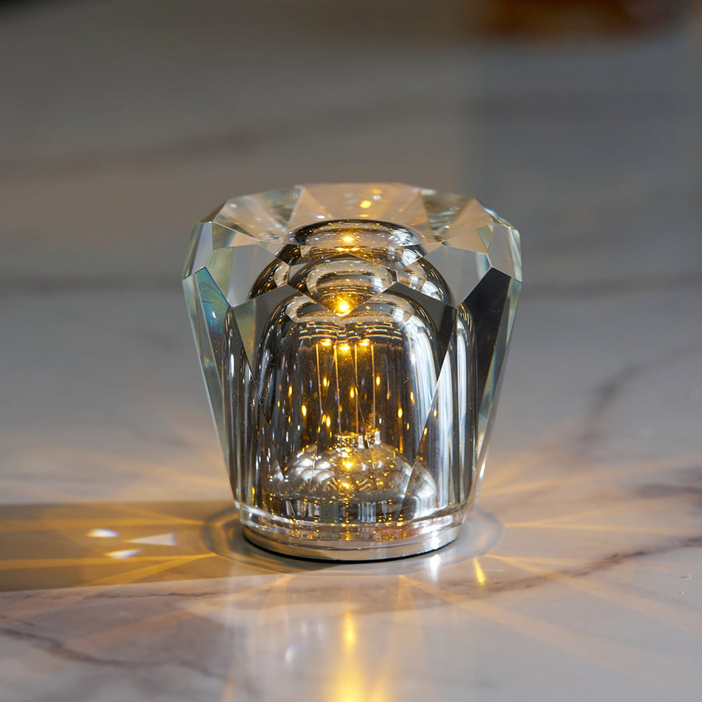 Bordlampe Uden Ledning – Elegant Krystal Design med Indbygget Batteri 6