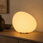 Bordlampe i Frostet Akryl - Organisk Stendesign 0
