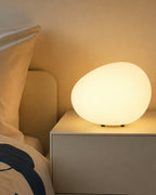 Bordlampe i Frostet Akryl - Organisk Stendesign 5
