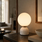 Bordlampe i Marmor – Tidløst Design med Stabil Base og Blødt Lys 10