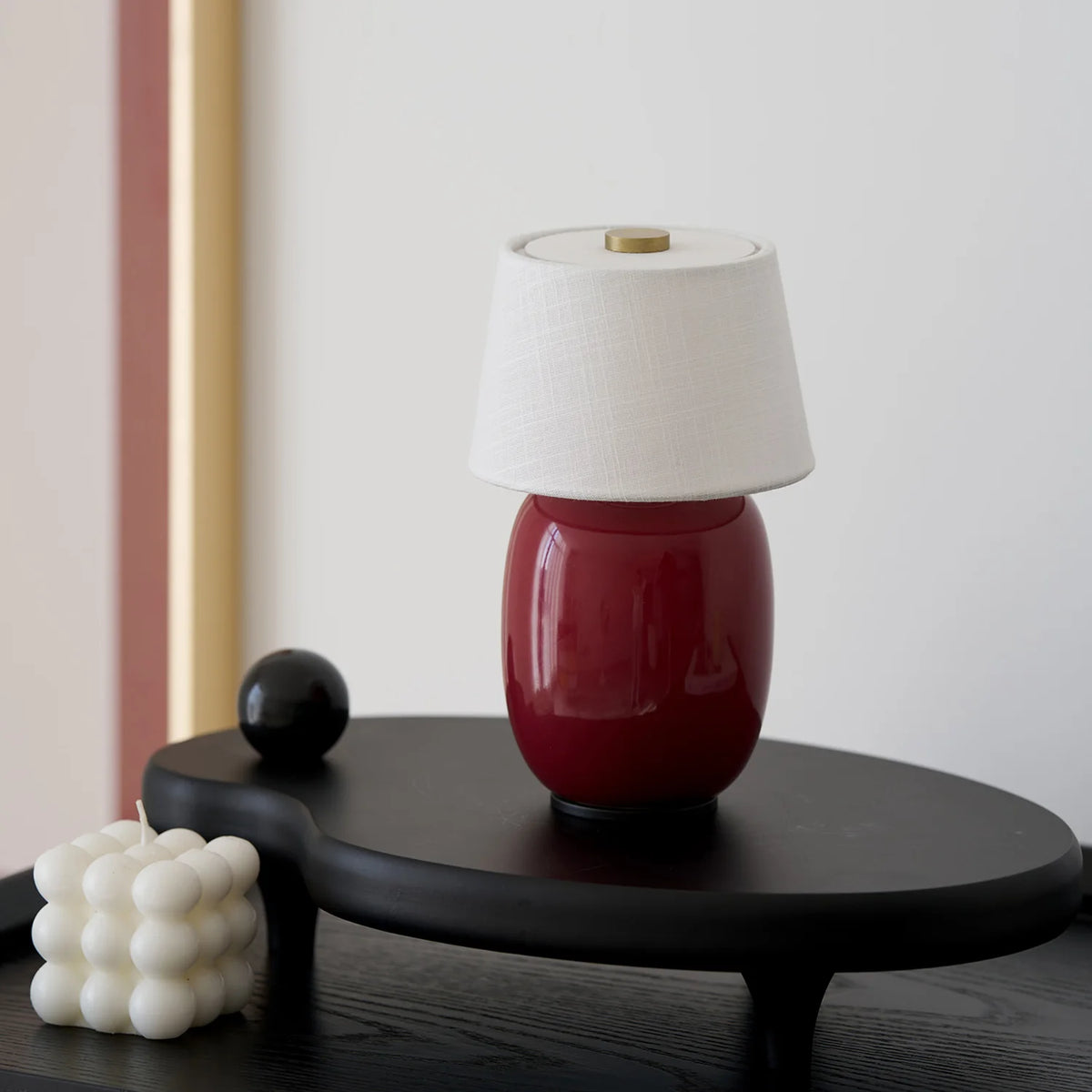 Bordlampe i Stof med Indbygget Batteri og Berøringskontrol 4