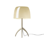 Bordlampe med Kuppelformet Skærm - Elegant Trebenet Stel 19