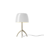 Bordlampe med Kuppelformet Skærm - Elegant Trebenet Stel 22