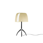 Bordlampe med Kuppelformet Skærm - Elegant Trebenet Stel 25