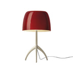 Bordlampe med Kuppelformet Skærm - Elegant Trebenet Stel 27