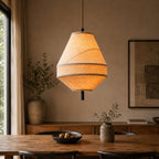 Japandi Loftslampe i Linnedstof – Organisk Design