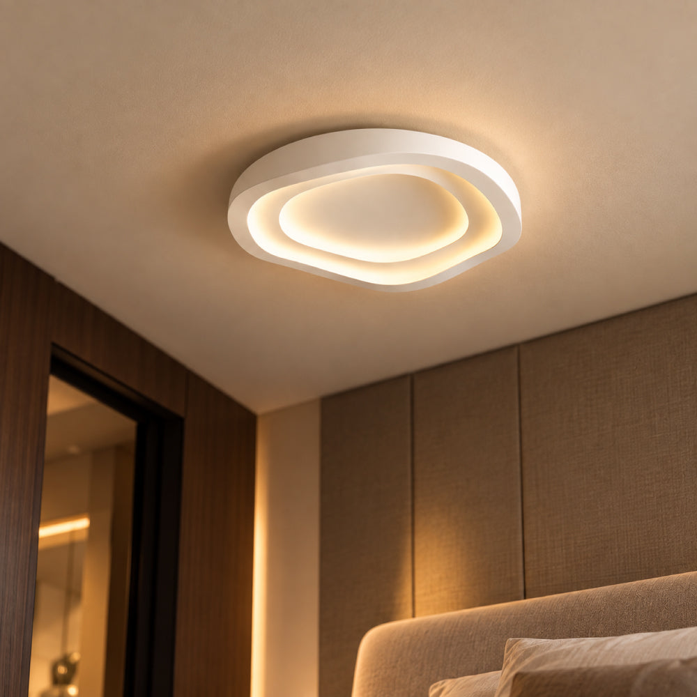 Moderne Loftslampe – Organisk Silhuet med Integreret LED