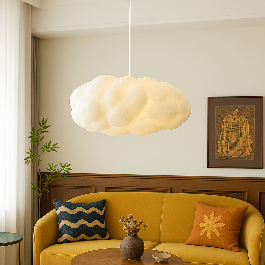 Cloud Pendel Lampe - Skulpturelt Design med Justerbar Højde 1
